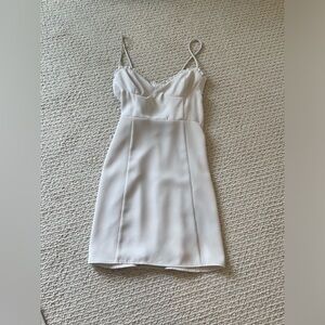 Aritzia Beige mini dress zip up size 00 Limited edition